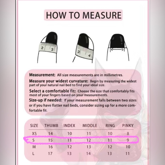 Handmade press-on nails - Picture 6 of 7
